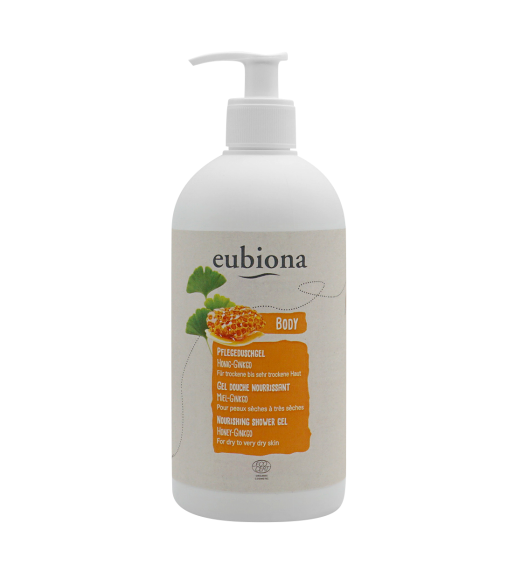 Eubiona douchegel honing ginkgo 500ml