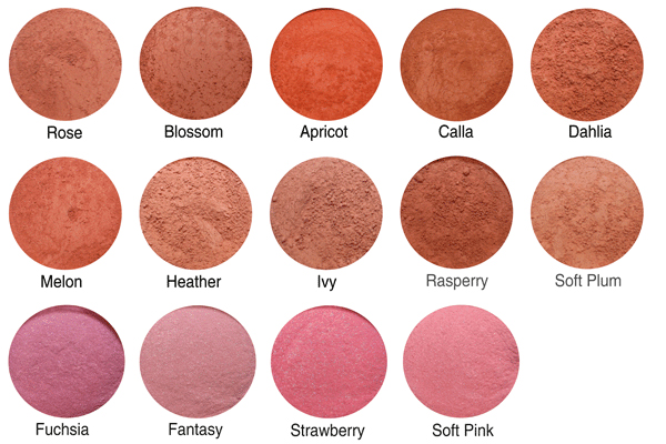 Minerale make-up satin matte blush kleuren Minerale make-up satin matte blush kleuren
